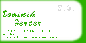 dominik herter business card